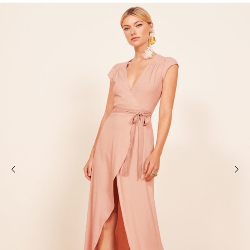 NWT REFORMATION Chamomile Dress in Blush